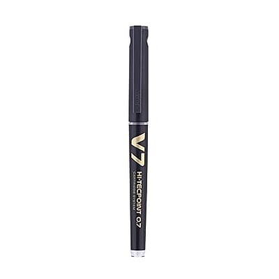 Pilot V7 Hi-tecpoint Pen with cartridge system - 1 Blue, 1 Black Pen,