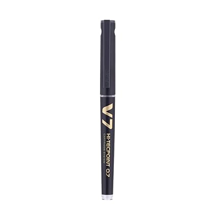 Pilot V7 Hi-tecpoint Pen with cartridge system - 1 Blue, 1 Black Pen,
