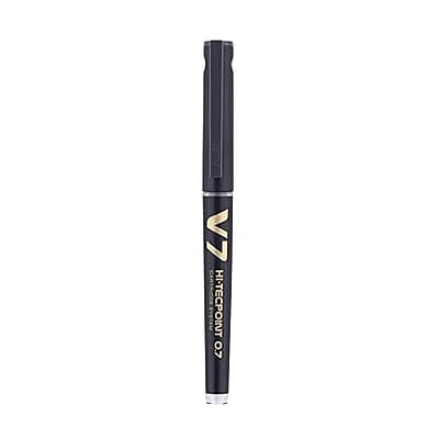 Pilot V7 Hi-tecpoint Pen with cartridge system - 1 Blue, 1 Black Pen,