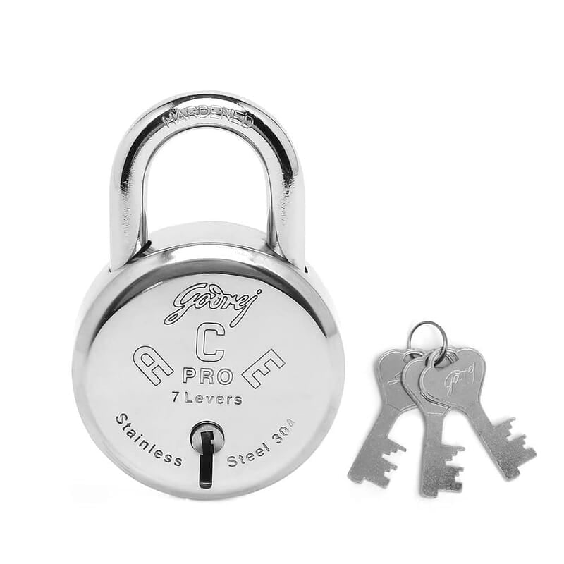 Godrej Ace Pro 7 levers Round Padlock
