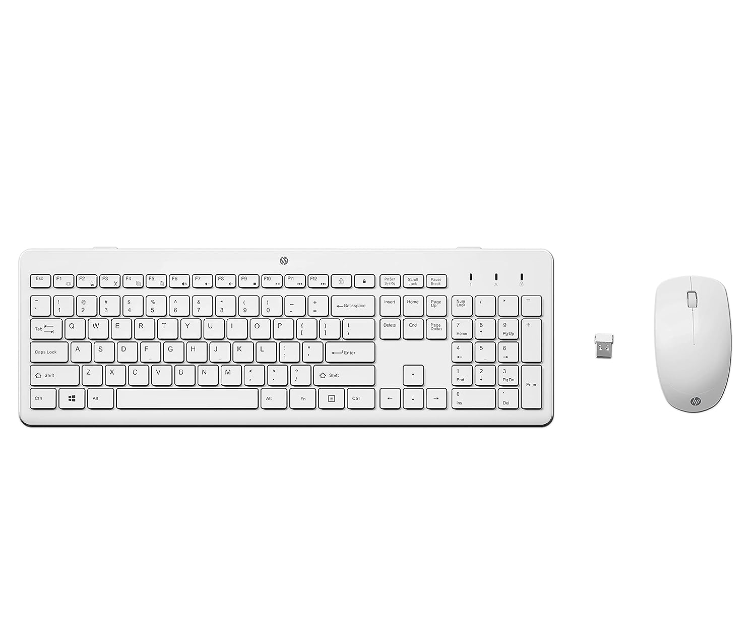 HP 230 Wireless Keyboard and Mouse Combo White