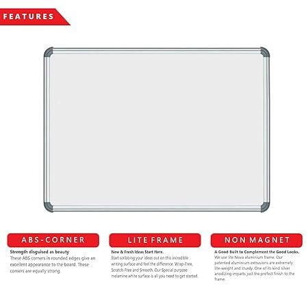 Non-Magnetic Whiteboard