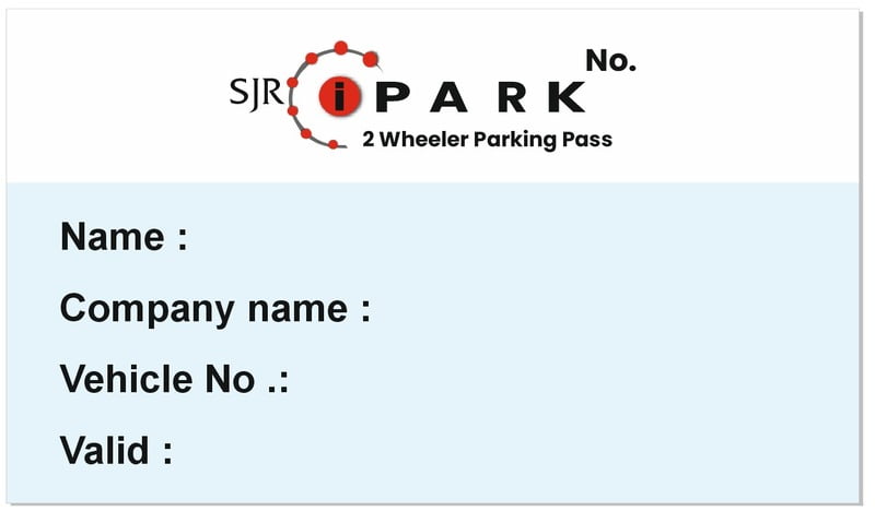 Sjr Parking Card Printed
