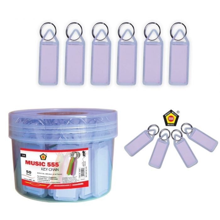 Music 555 Key White Chain 50 Piece